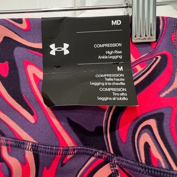 NWT Under Armour Medium Compression Ankle Leggings - Picture 4 of 7